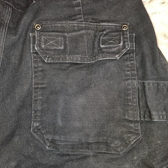 Duluth Flex Fire Hose Black Work Cargo Carpenter Jeans 36x30 Standard Fit - Picture 4 of 11